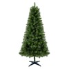 INFURNIC Artificial Trees 6FT Unlit Christmas Tree with 490 Tips and Stable Stand for Holiday Decor, Green, 34"*34"*72" - 4 of 4