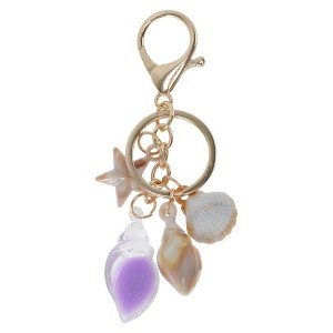 Unique Bargains Glow-In-The-Dark Conch Handbag Charm  1 Pcs - 1 of 4
