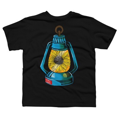 Boy's Design By Humans Lantern Powered By Summer Sunflower By besteehouwer T-Shirt