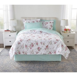 BrylaneHome Reversible 8 Piece Bed In A Bag Quilt Set - 1 of 2