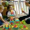 60-Piece Pyramid Building Blocks Set, STEM Stacking and Sensory Toy for Kids Ages 3-6 - 2 of 4