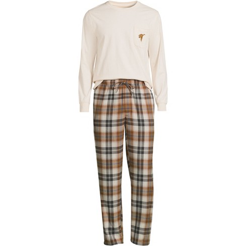 Lands' End Blake Shelton X Lands' End Men's Big And Tall Flannel Knit Pj Set  - 2x Big Tall - Canvas Back Chords Plaid : Target