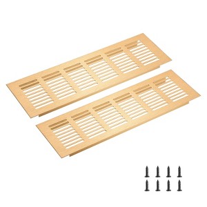 Unique Bargains Rectangle Ventilation Grille, Aluminum - 1 of 3
