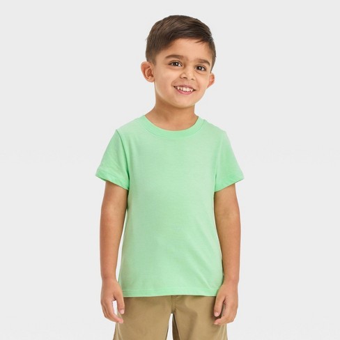 Toddler Boys' Short Sleeve Jersey Knit T-shirt - Cat & Jack™ Mint Green 2t  : Target