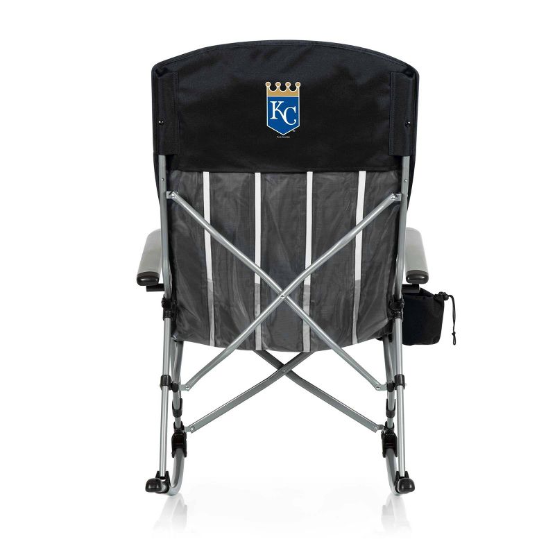 MLB Kansas City Royals Outdoor Rocking Camp Chair - Black, 3 of 7