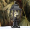 YUHAO Gardens, Yards or Entrances Anti-Rust Waterproof Outdoor Post Light Modern Black(2 PACK) - 2 of 4