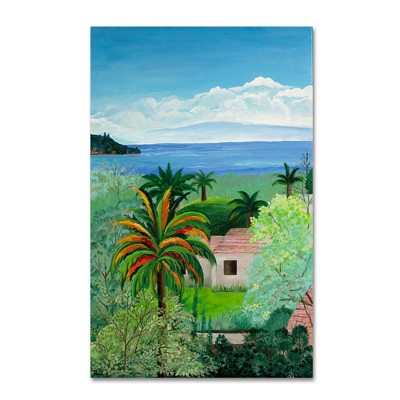 Costa Rican Beach Landscape Canvas Art in Vibrant Colors