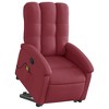 vidaXL Stand Up Massage Recliner Chair Wine Red Fabric, metal, plywood - 3 of 4