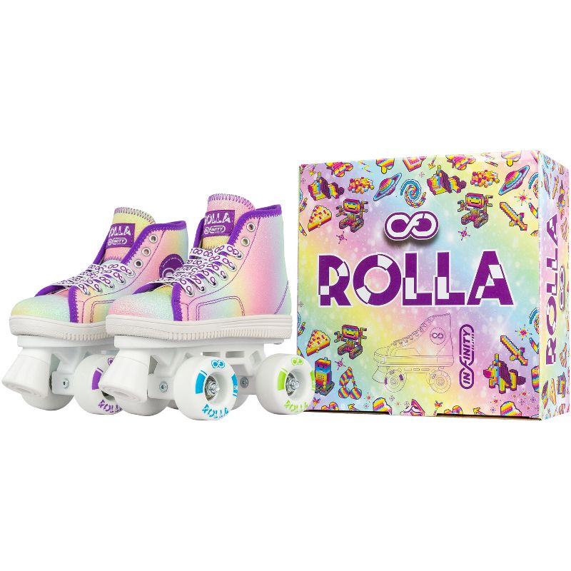 Crazy Skates Rolla Roller Skates For Boys And Girls - Sneaker-Style Kids Quad Skates, 4 of 7