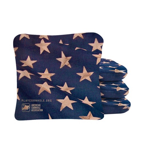 Cloth American Flag Synergy Pro Blue Cornhole Bags (set Of 4) : Target