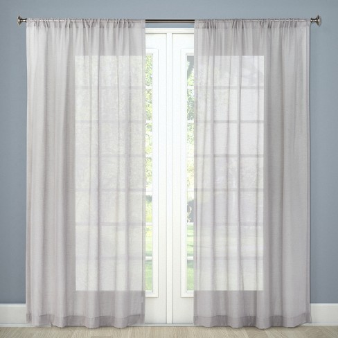 gray sheer curtains
