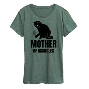 Women's - Instant Message - Mother of Cats Short Sleeve Graphic T-Shirt - 1 of 4