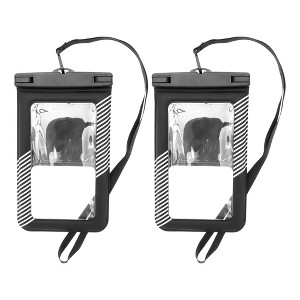 Unique Bargains Half Stripe Mobile Waterproof Bag 2 Pcs - 1 of 4