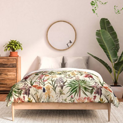 Deny Designs Full/Queen Burcu Korkmazyurek Secret Garden Comforter and Pillow Sham Set Cream: Abstract Non-Woven Fabric Bedding — фото 3