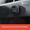 RadioShack Dual Car Fast Charger with 1 USB (QC3.0) & 1 Type-C Port 2733328 - 4 of 4