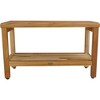 30" Eleganto ED1000 Wide Teak Shower Bench with Shelf - EcoDecors: Bathroom Stool, Rectangular, Water Resistant - 2 of 4