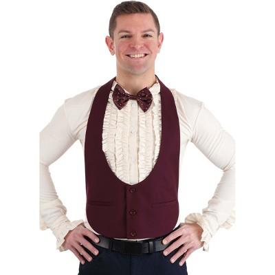 HalloweenCostumes.com Medium  Men  Beetlejuice Wedding Suit Vest Made for Men., Red