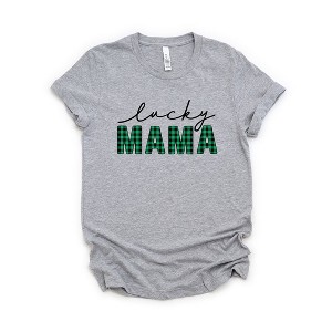 Simply Sage Market Women's Lucky Buffalo Plaid Short Sleeve Graphic Tee - 1 of 4