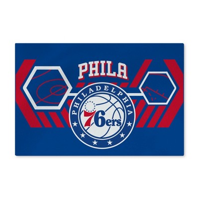 NBA Philadelphia 76ers Agile Washable Rug 20 x 32 Inches