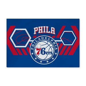 NBA Philadelphia 76ers Agile Washable Rug 20 x 32 Inches - 1 of 4