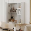 Bathroom Medicine Cabinet with Mirror, Wall Mounted MDF Storage Cabinet for Bathroom or Powder Room – Cuddlewood - 2 of 4
