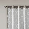 PAGED Curtains Fretwork Print Grommet Top Window Curtain Panel Privacy Assured with Light Filtering for Bedroom, Living Room - 4 of 4