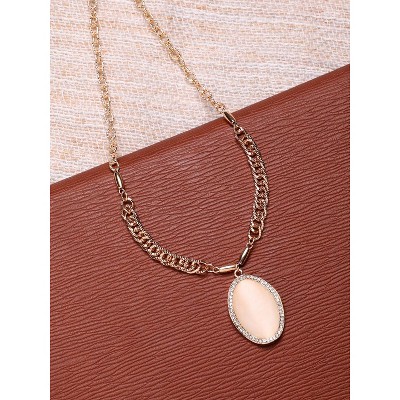 Women's Moonlight Vortex Collar Necklace - Champayne Gold