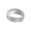 Slickblue Women's Matte Silver Wedding Band with Rhodium Plating - Sizes 5-8, Anniversary Jewelry - 3 of 3