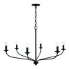 Capital Lighting Dolan 6 - Light Chandelier in  Matte Black - 2 of 4