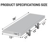 Folding Concession Shelf  - 304 Stainless Steel, Wall Mount, Drop Down, for Food Truck, BBQ, Restaurant - 3 of 4