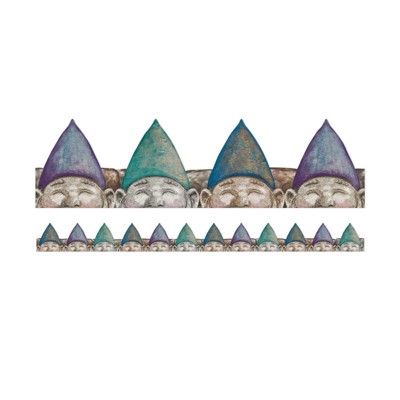 Eureka Curiosity Garden Peeking Gnomes Extra Wide Deco Trim, 37 Feet (Pack of 6)