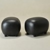 KINWELL 23" Wide Modern Faux Leather Upholstered Ottoman Footrest, PU Entryway Footstool, Set of 2 - 4 of 4