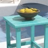 VisioGear Adirondack Side Table, Outside End Table for Patio, Compact Side Table for Porch, Deck, Green, 15"*15"*18" - 4 of 4