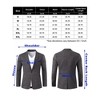 Clearlove Men's Sport Coats Blazers Linen Suit Jacket One Button Casual Blazer - 4 of 4