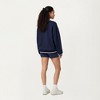 Anna-Kaci Active Women's Long Sleeve Crew Neck Pullover Sweatshirt with Contrast Trim Ribbed Hem and Relaxed Fit - 4 of 4