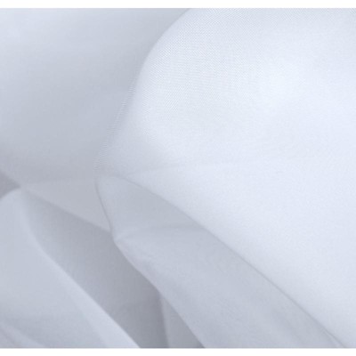 HLC.ME White Tab Top 54 inch x 108 inch Long Window Curtain Sheer Voile Panels for Living room & Bedroom, Set of 2