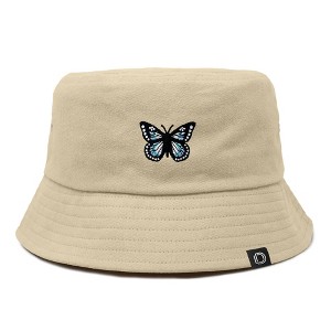 Dalix Butterfly Cotton Bucket Hat Lightweight Outdoor Travel Beach Everyday Womens - 1 of 4