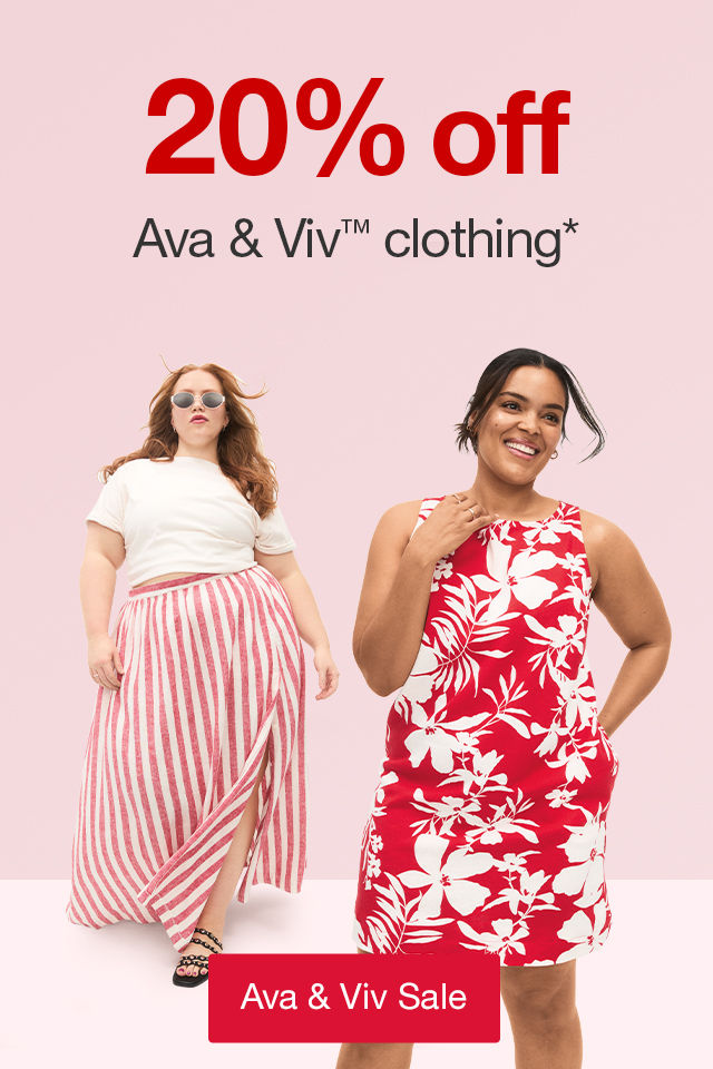 20% off Ava & Viv™ clothing* Ava & Viv Sale >