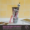 Silver Buffalo Disney The Nightmare Before Christmas "Misfit" Carnival Cup with Lid and Straw - 3 of 4