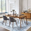 Vintage Washable Floral Printed Area Rug with Non-Slip Backing Farmhouse Oriental Distressed Low Pile Carpet - 2 of 4