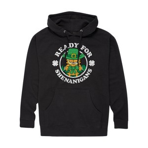 Men's - Garfield - Ready for Shananigans St. Patrick's Day Graphic Fleece Pullover Hoodie - 1 of 4