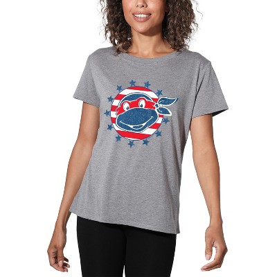 Women's T-Shirtnage Mutant Ninja Turtles 4Th Of July Headshot Loose T-Shirt