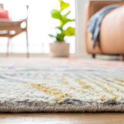 Hand-Knotted Southwestern Red Wool 9' x 12' Area Rug