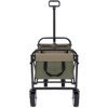 FURNIinspire Outdoor Serving Carts Foldable Wagon Cart Beach Wagon Utility Wagon Grocery Cart 3pcs plastic Liner Cover, Green, 25.98"*17.32"*37.4" - 4 of 4