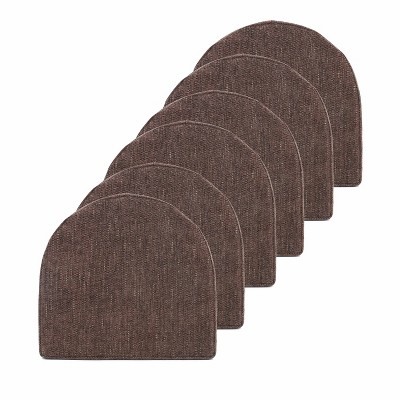 U-Shape High Density Memory Foam Chair Pads with Ties by Sweet Home Collection®