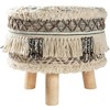 Mark & Day Vorchdorf 17"H x 18"W x 18"D Bohemian/Global Deep Teal Ottoman - 3 of 4
