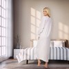 ADR Women's Cotton Nightgown, Long Sleeve Poet Nightshirt Ruffled Vintage Night Dress Gown - 3 of 4