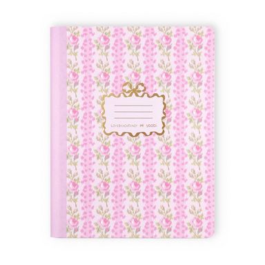 LoveShackFancy x Target - Yoobi Blooming Heirloom Wide Ruled Composition Book 7.5"x 9.75" Strawberry Macaroon