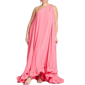 ELOQUII Women's Plus Size Dramatic Ruffle Gown - 1 of 3