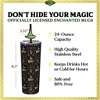 Dragon Glassware x Wicked 24 oz Vacuum Insulated Tumbler with Lid & Straws - Enchanted - 3 of 4